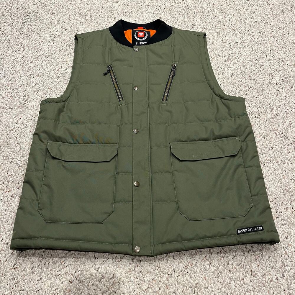 686 Infidry Insulated Vest Smarty Jacket L Gorpcore Outdoor Casual VEST ONLY